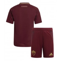 Camisa de time de futebol AS Roma Replicas 1º Equipamento Infantil 2024-25 Manga Curta (+ Calças curtas)